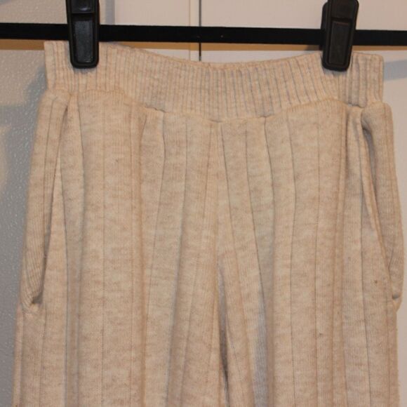 Zara High Waist Cream Pants Women Size XS - Picture 5 of 10